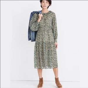 Madewell Forest Green Midi Dress